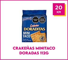Crakeñas Minitaco Doradas 112g