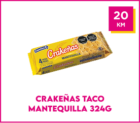 Crakeñas Taco Mantequilla 324g